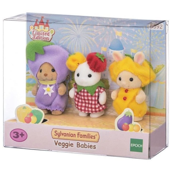 SYLVANIAN FAMILIES - Le trio des bébés en costumes de légumes