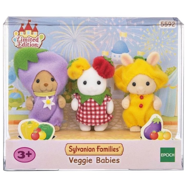 SYLVANIAN FAMILIES - Le trio des bébés en costumes de légumes