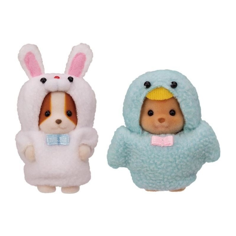 SYLVANIAN FAMILIES - Le duo des bébés en costumes lapin et oiseau