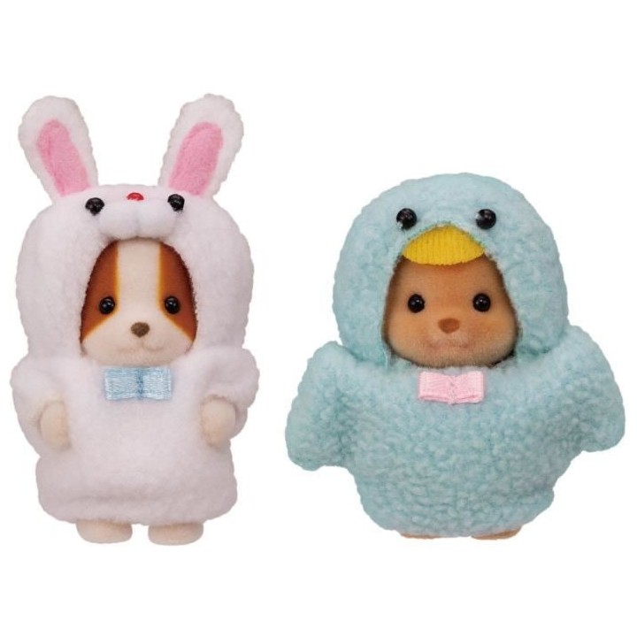 SYLVANIAN FAMILIES - Le duo des bébés en costumes lapin et oiseau