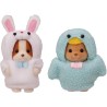 SYLVANIAN FAMILIES - Le duo des bébés en costumes lapin et oiseau