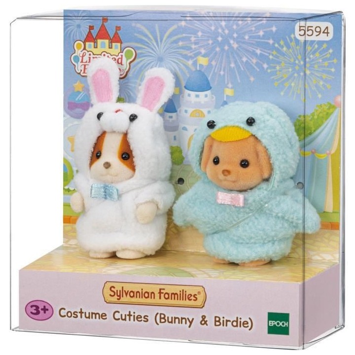 SYLVANIAN FAMILIES - Le duo des bébés en costumes lapin et oiseau