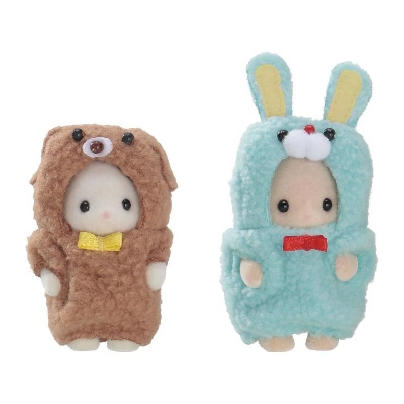 SYLVANIAN FAMILIES - Le duo des bébés en costumes lapin et chien