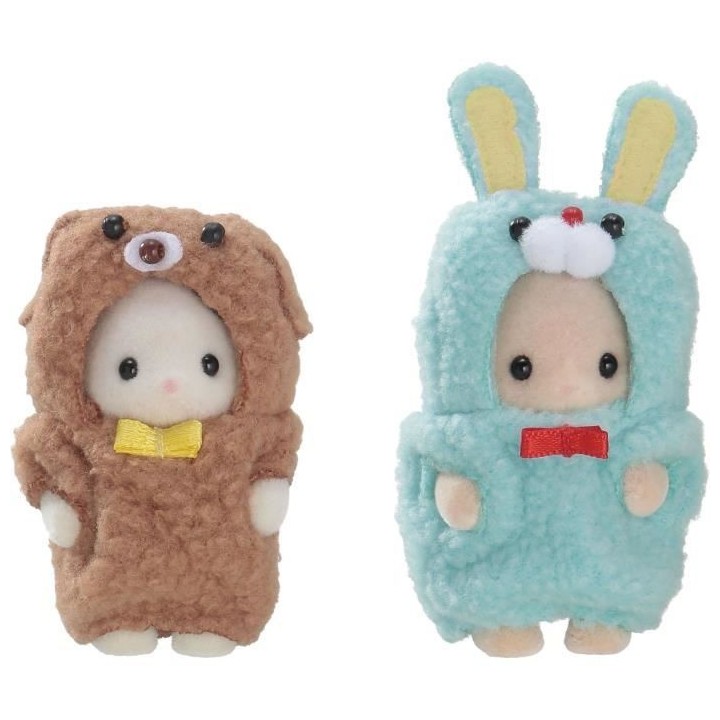 SYLVANIAN FAMILIES - Le duo des bébés en costumes lapin et chien