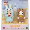 SYLVANIAN FAMILIES - Le duo des bébés en costumes lapin et chien