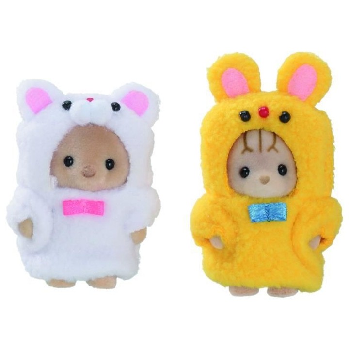 SYLVANIAN FAMILIES 5597 Le duo des bébés en costumes chat et ours -