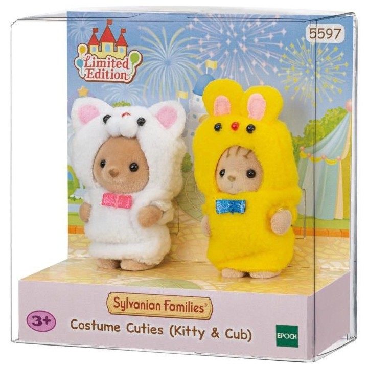 SYLVANIAN FAMILIES 5597 Le duo des bébés en costumes chat et ours -