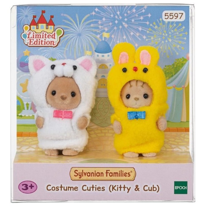 SYLVANIAN FAMILIES 5597 Le duo des bébés en costumes chat et ours -