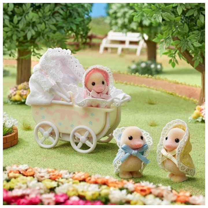 SYLVANIAN FAMILIES - Les adorables triplés canards et landau