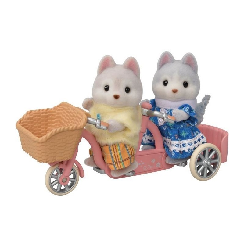 SYLVANIAN FAMILIES - Les freres et soeurs husky et leur tandem