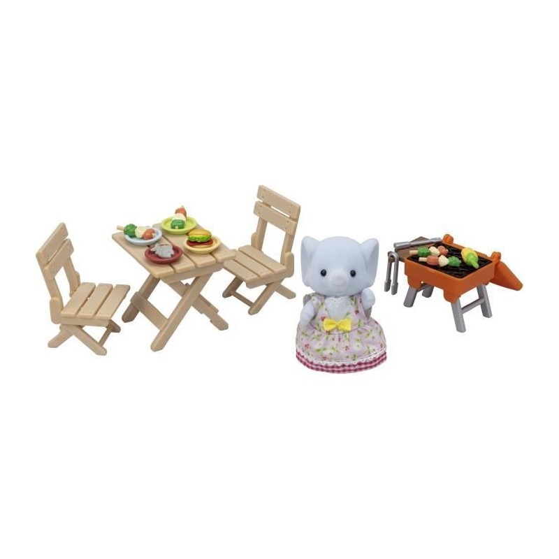 SYLVANIAN FAMILIES - La fille éléphant et son set de pique-nique