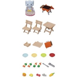 SYLVANIAN FAMILIES - La fille éléphant et son set de pique-nique