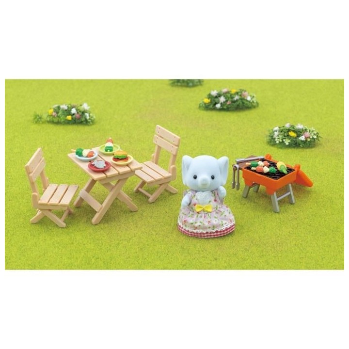 SYLVANIAN FAMILIES - La fille éléphant et son set de pique-nique