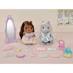 SYLVANIAN FAMILIES - Les amis poney et leurs kits de coiffure