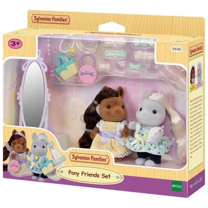 SYLVANIAN FAMILIES - Les amis poney et leurs kits de coiffure