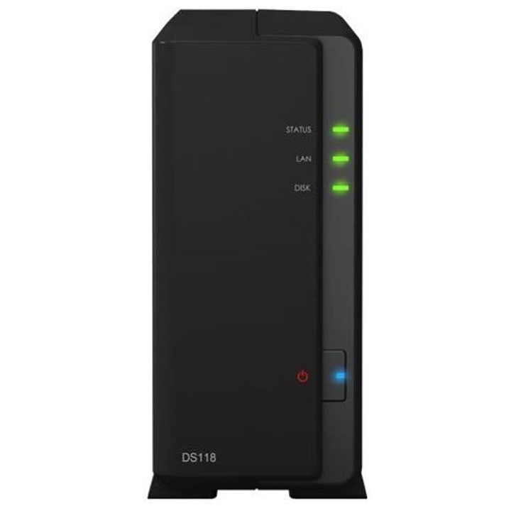 SYNOLOGY - Serveur de Stockage (NAS) - DS118 - 1 Baie - Boitier nu