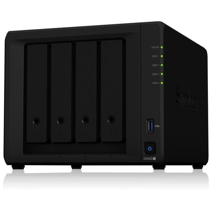 SYNOLOGY - Serveur de Stockage (NAS) - DS420+ - 4 Baies - Boitier nu