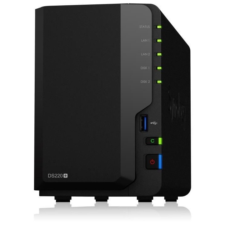 SYNOLOGY - Serveur de Stockage (NAS) - DS220+ - 2 Baies - Boitier nu