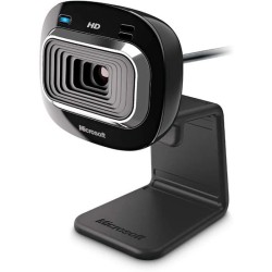 MICROSOFT Webcam LifeCam HD-3000 - Filaire USB 2.0 - Caméra couleur - 1280x720 - Microphone intégré - Noir