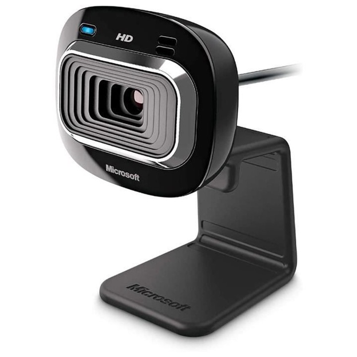 MICROSOFT Webcam LifeCam HD-3000 - Filaire USB 2.0 - Caméra couleur -