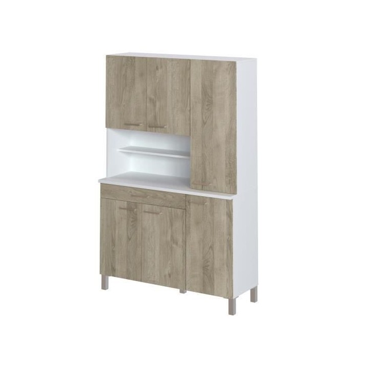TACOMA Buffet de cuisine L 120 cm - chene