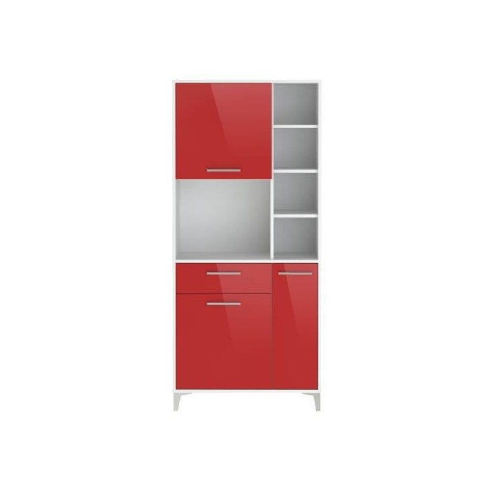 ECO Buffet de cuisine L 80 cm - Rouge brillant