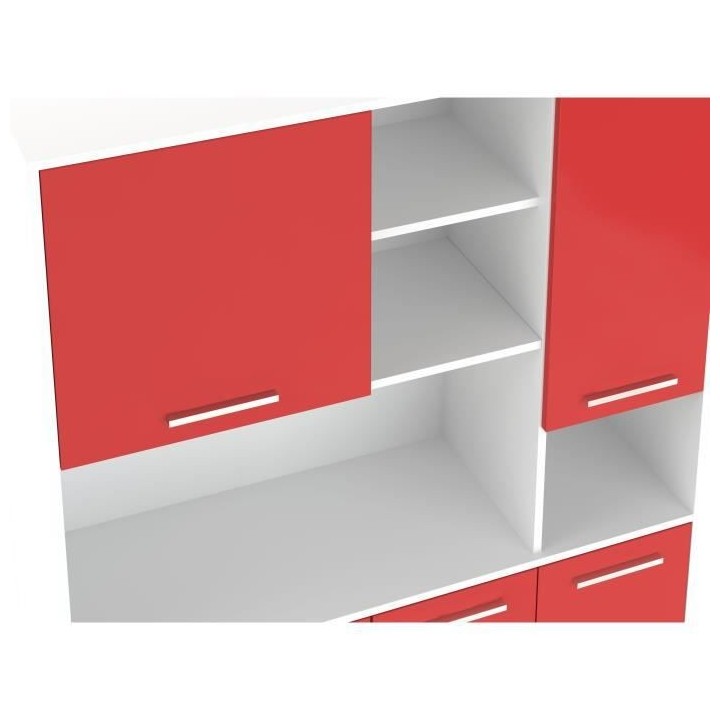 ECO Buffet de cuisine L 120 cm - Rouge mat