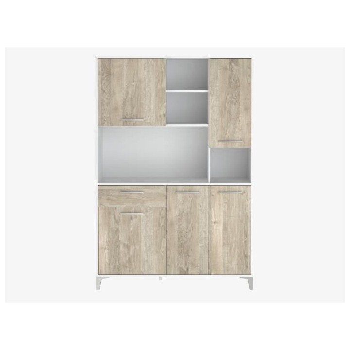 ECO Buffet de cuisine L 120 cm - Décor chene