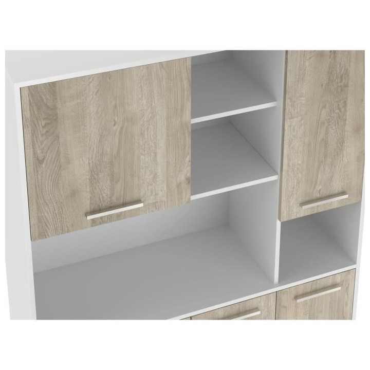 ECO Buffet de cuisine L 120 cm - Décor chene