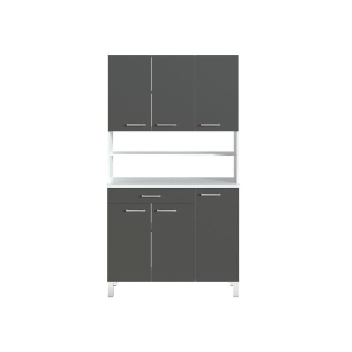 TACOMA Buffet de cuisine L 100 cm - gris mat