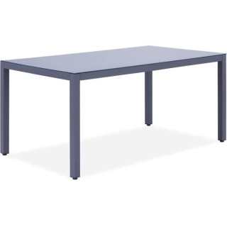 Table de jardin 6 personnes - 160 x 90 x H.74 cm - Aluminium et Platea