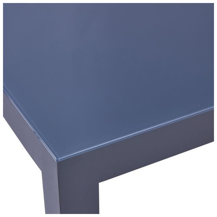 Table de jardin 6 personnes - 160 x 90 x H.74 cm - Aluminium et Platea