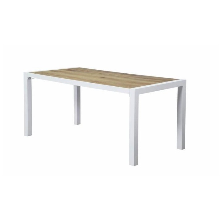 Table de jardin rectangulaire - 160 cm - Aluminium