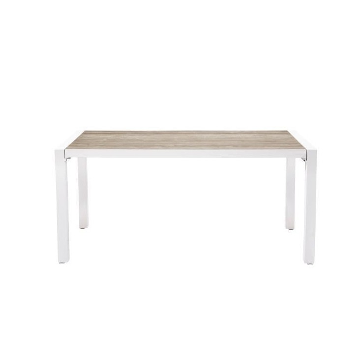 Table de jardin rectangulaire - 160 cm - Aluminium