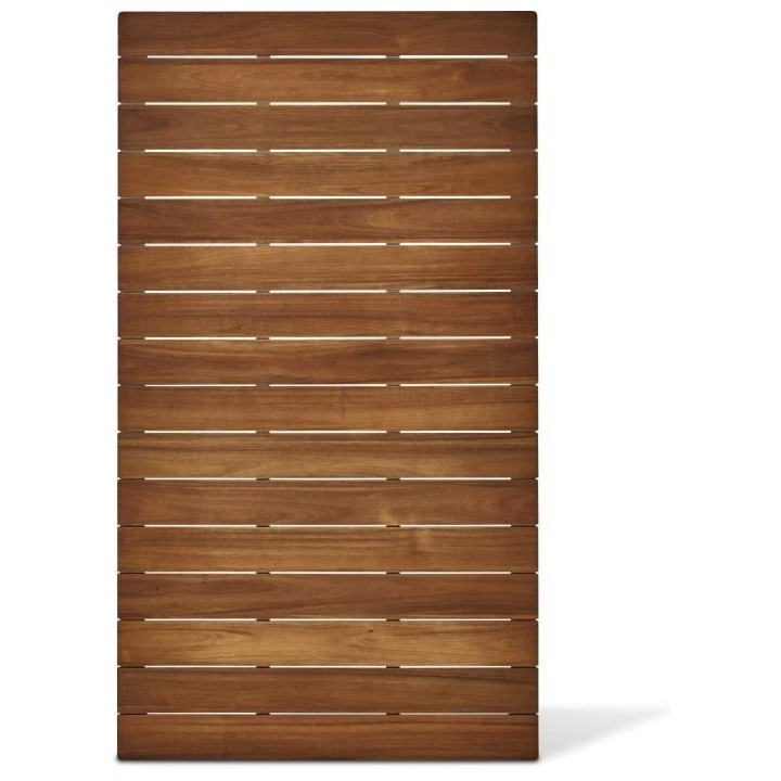 Table de jardin - Table 200 cm - Aluminium noir et Plateau Eucalyptus