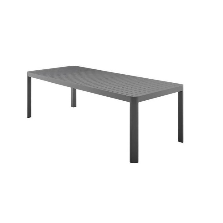 Table de jardin extensible sur 1 côté - Aluminium - 180/240 x 100 x