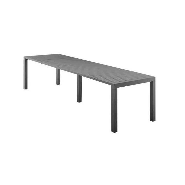 Table de jardin extensible mode papillon - extensible des 2 côtés -