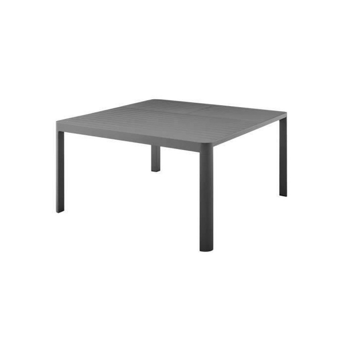 Table de jardin extensible en aluminium - 97/149 x 149 x 149 x 75 cm