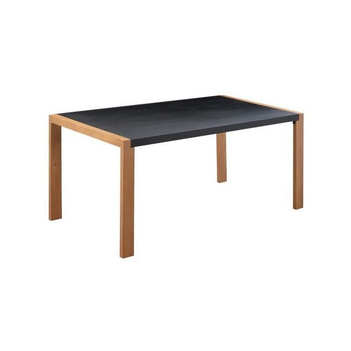 Table a manger de jardin - Acier thermolaqué + Pieds en bois + Trivan