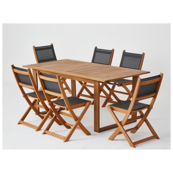 BOCARNEA Table acacia Levata - 180 cm