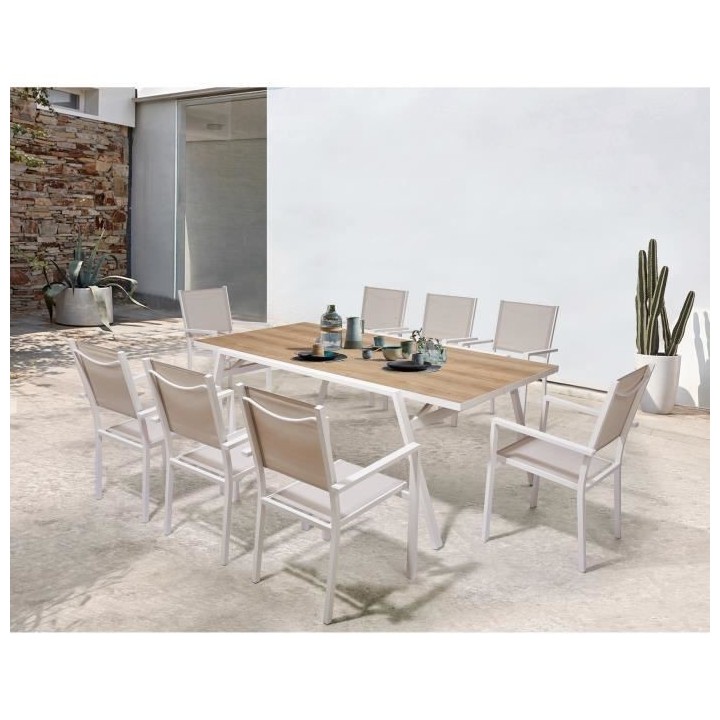 Table de jardin - Aluminium - 200 cm - Valkyrie