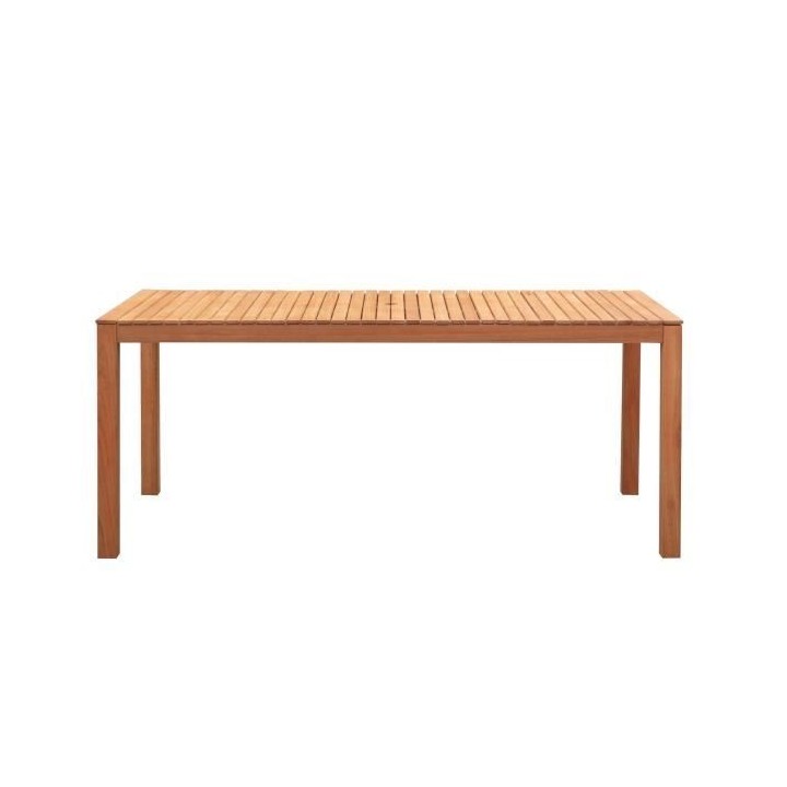 Table de jardin 8 personnes - 180 x 90 x H.74 cm - En bois d'acacia na