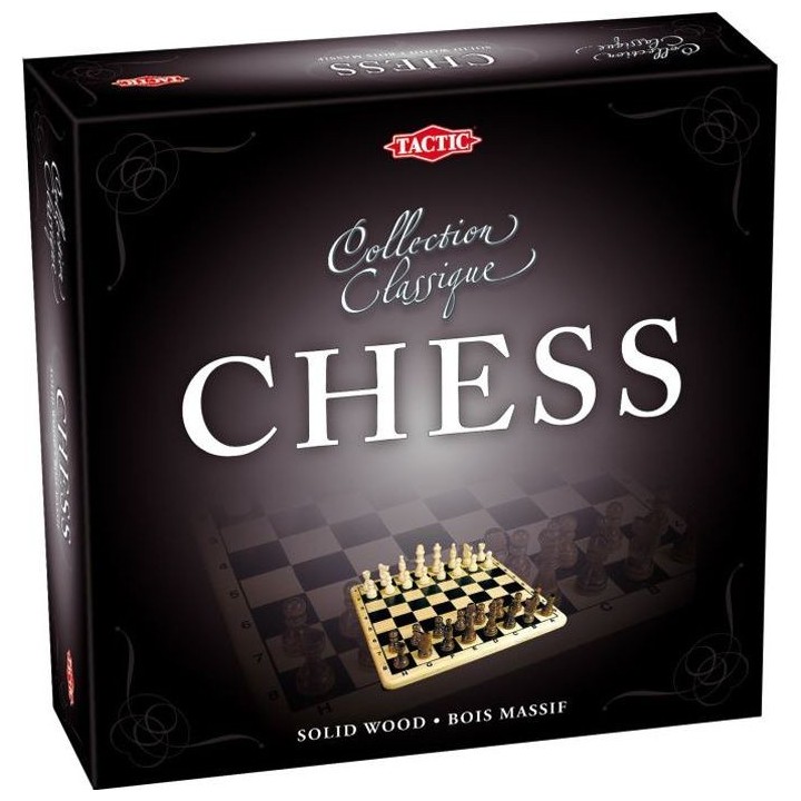 Coffret Echecs En Bois - Jeux de société classique et stratégie - T