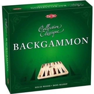 TACTIC Coffret Backgammon en Bois
