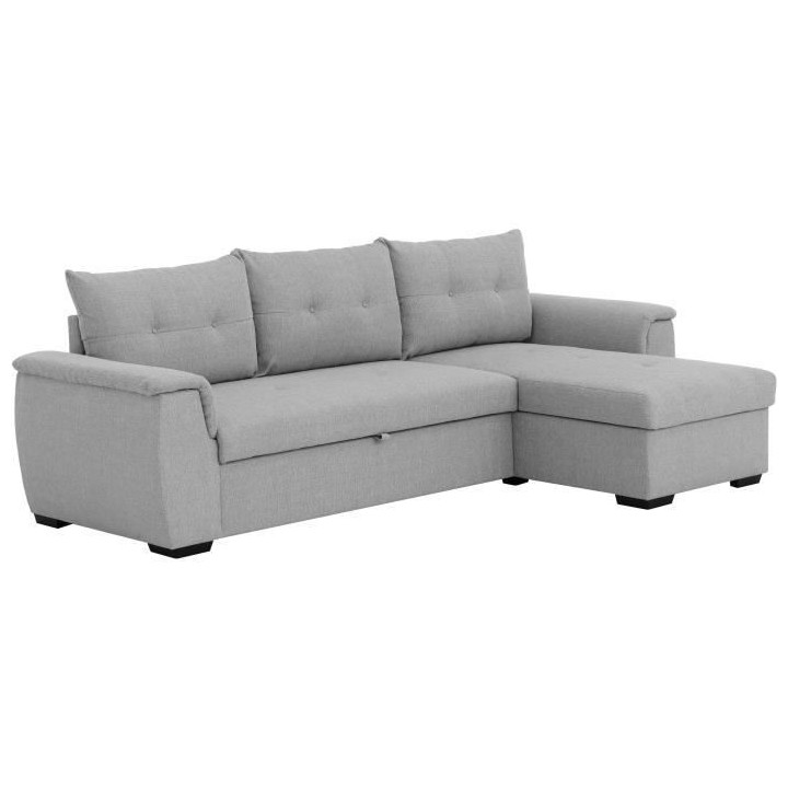 Canapé d'angle convertible réversible 4 places TAJJ - Tissu Portland