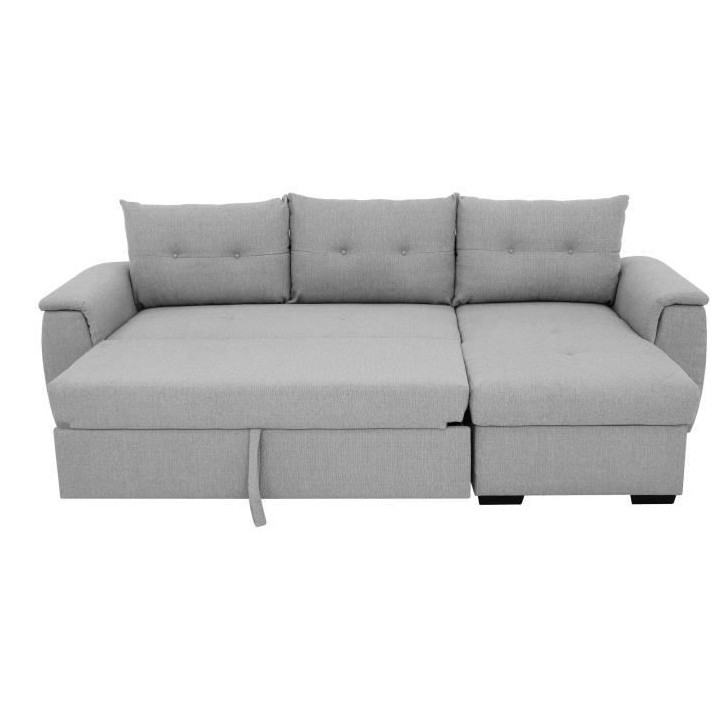 Canapé d'angle convertible réversible 4 places TAJJ - Tissu Portland