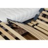 Ensemble relaxation TALCA matelas + sommiers électriques décor blanc satiné 2x80x200 - Mousse - 14 cm - Ferme