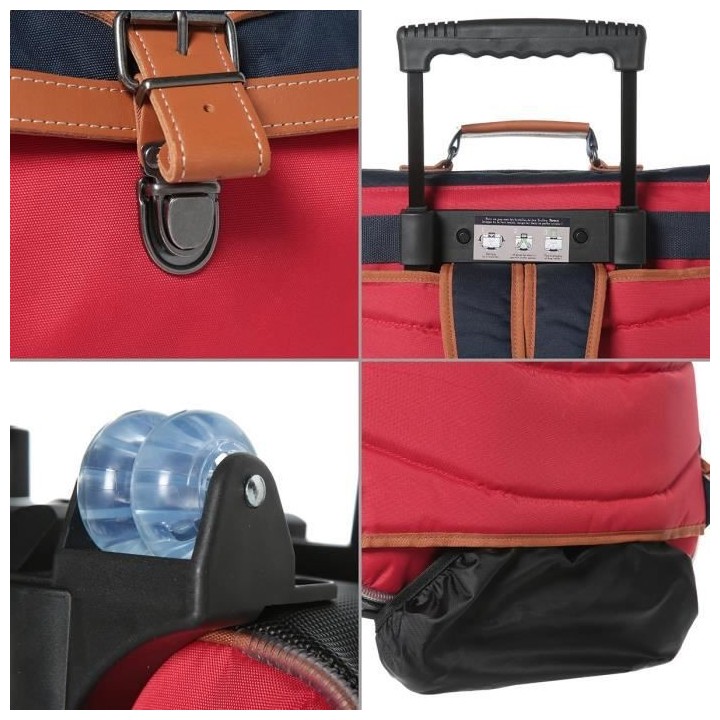 Tann's - Trolley 38 cm - Les Bicolores Arthur - Bleu / Rouge