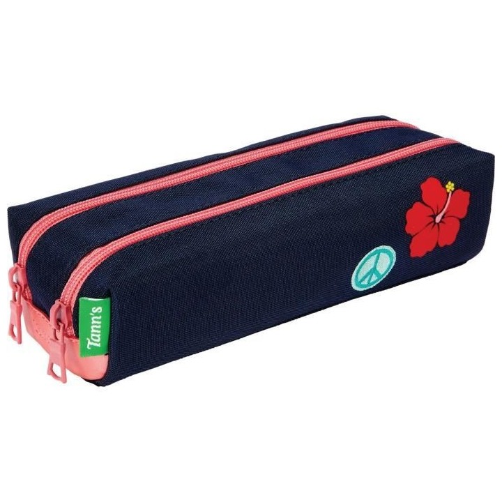 TANN'S Trousse Double Patch Amy Bleu Marine Enfant