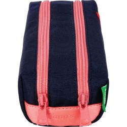 TANN'S Trousse Double Patch Amy Bleu Marine Enfant